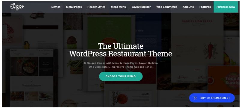 Professional Restaurant WordPress Themes