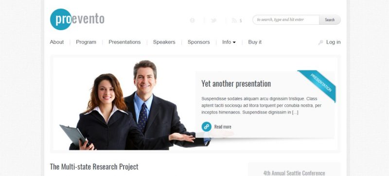Professional WordPress Event Theme