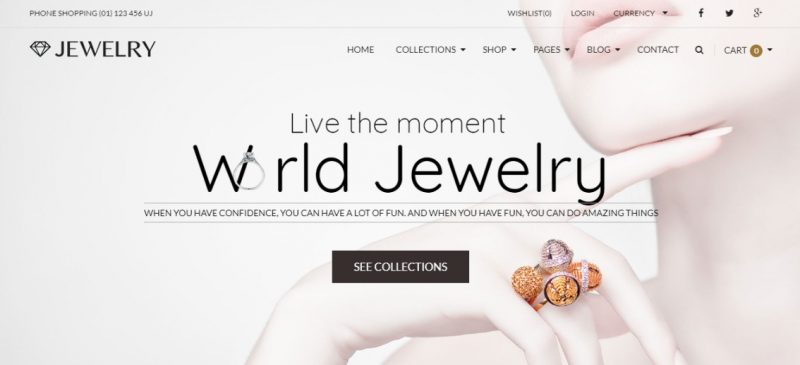 Responsive Jewelry WordPress Theme