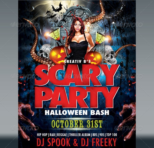 Scary Party Invitation Template