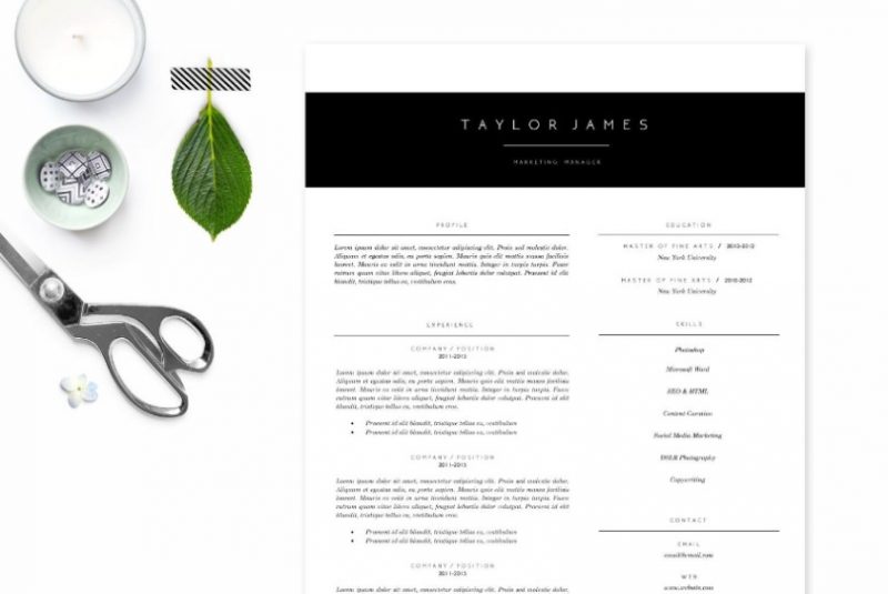Two Page College Resume Template