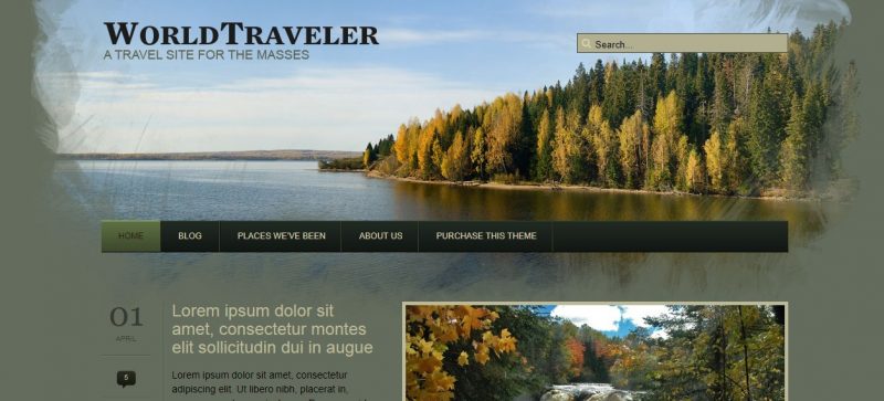 World Traveller WordPress Theme
