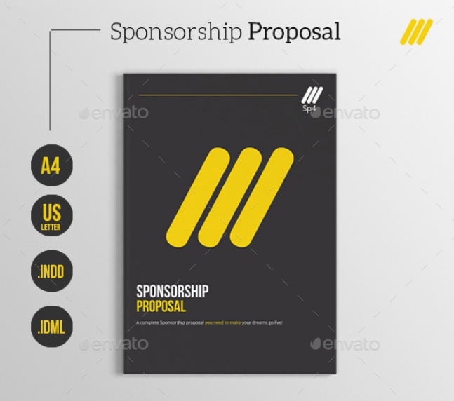 inDesign Sponsorship Proposal template PSD