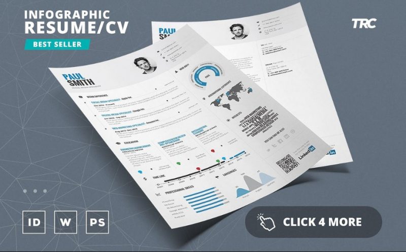 infographic MBA Resume Template
