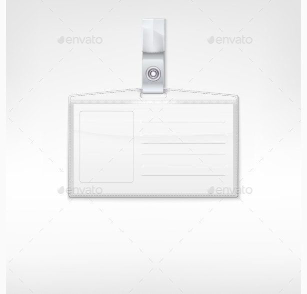 business event pass identity card mockup id card psd