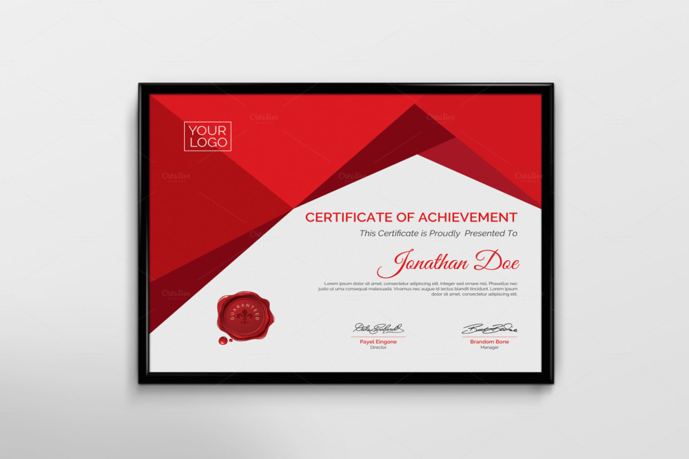 Ai and EPS Award Certificate Template