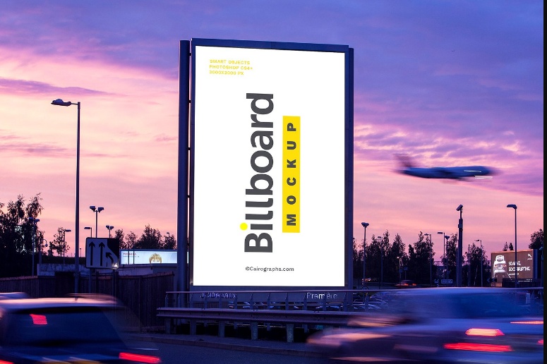 Billboard Advertisement Mockup PSD