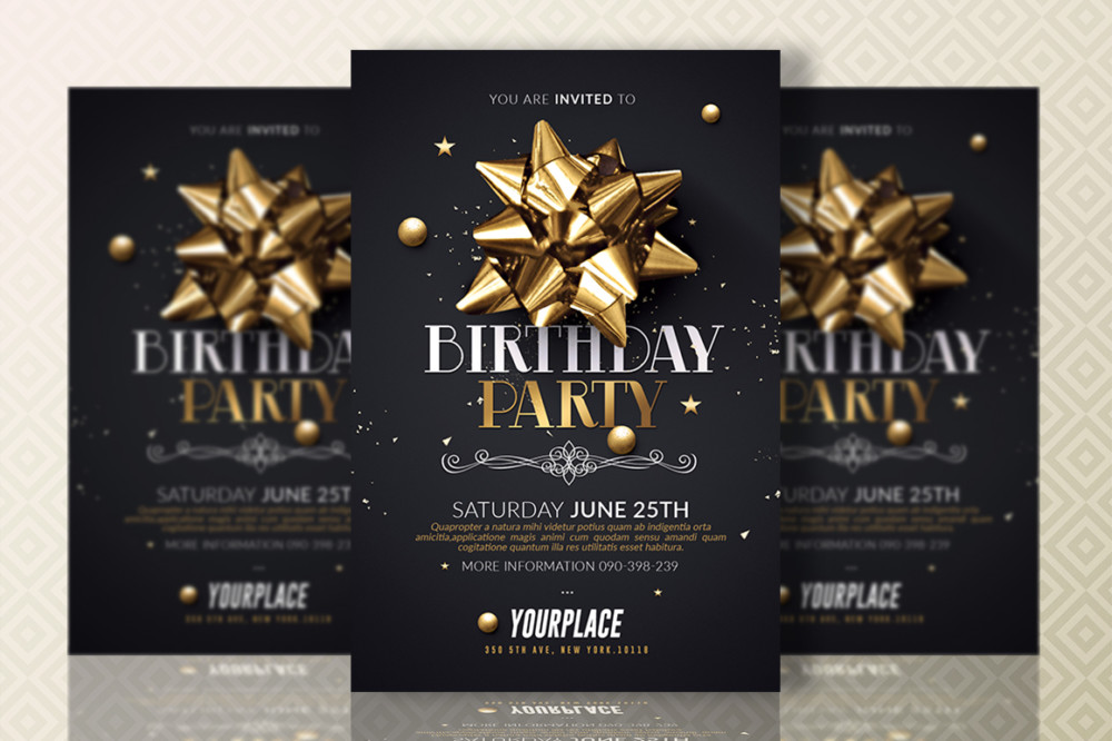 Birthday Party Invitation Template