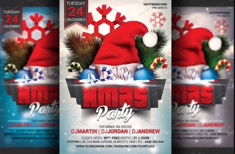 Christamas Party Flyer Template
