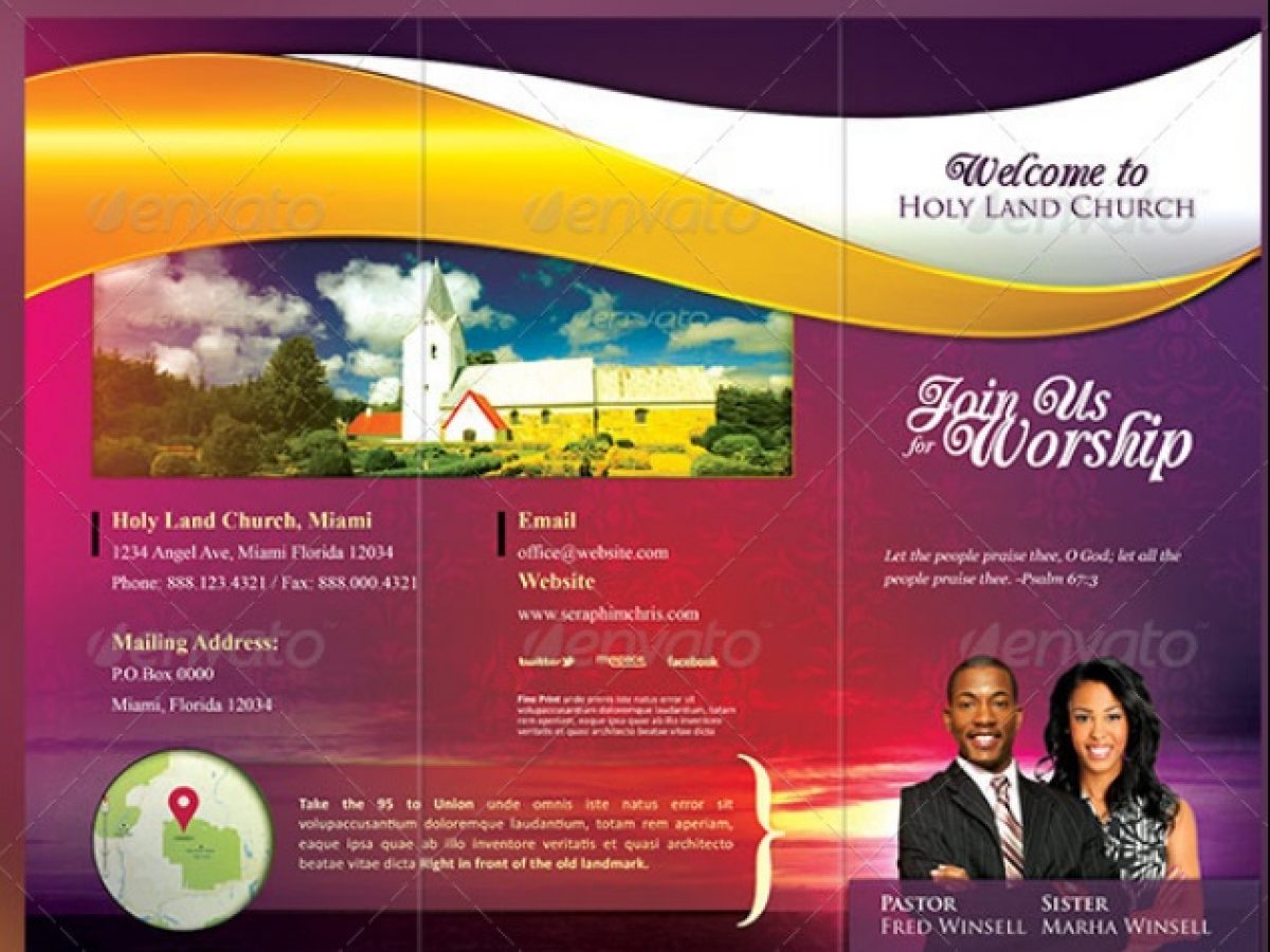 20+ Church Brochure Template Word, PSD and InDesign Format In Church Visitor Card Template Word