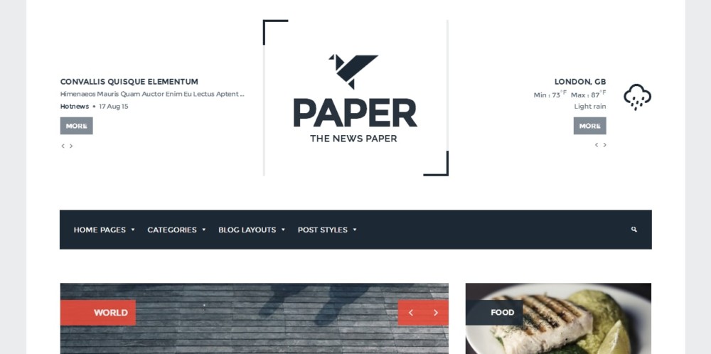 Creative WordPress Newspaper Theme