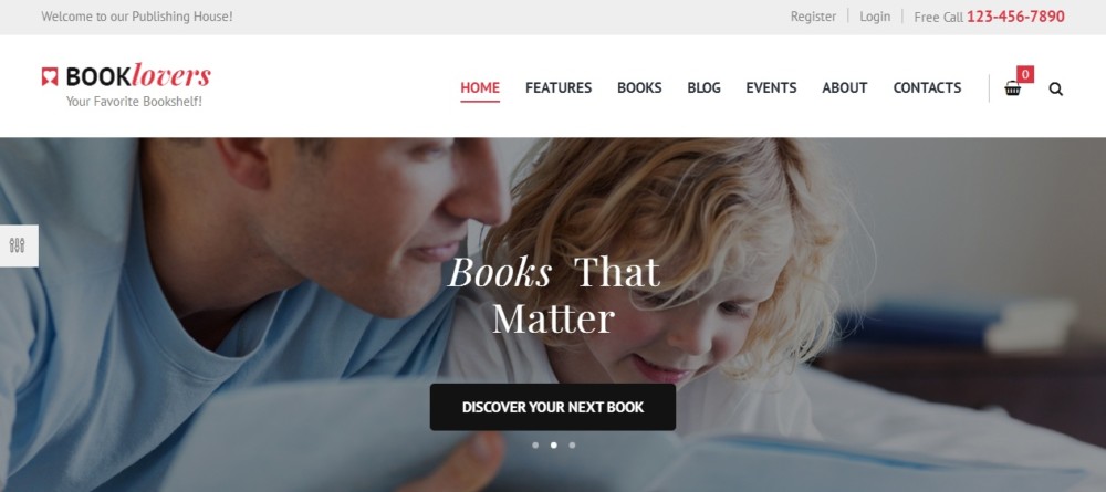 Elegant WordPress Book Store Theme