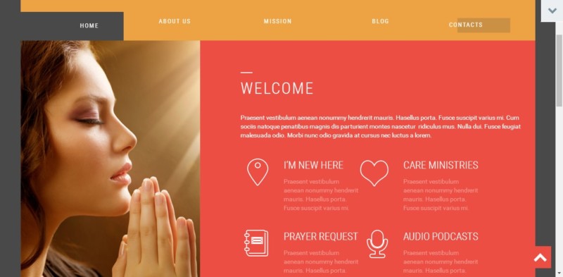 theme drupal portfolio photography Theme Cloud Fullt Church  Wordpress Editable Graphic