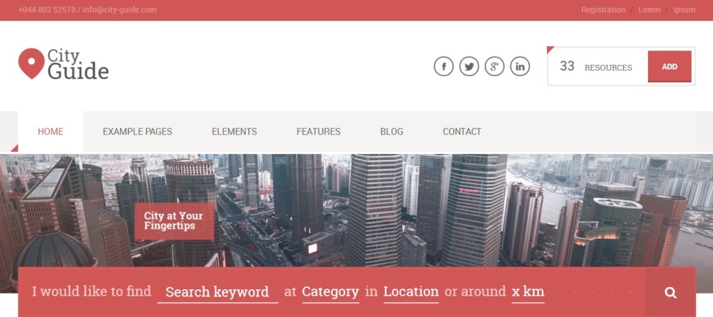 Fully Customizablw WordPress Directory Theme