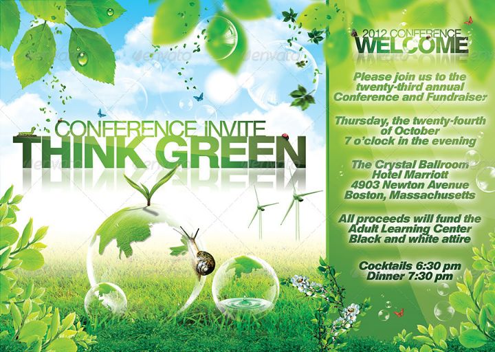 Green Promotion Flyer Template PSD