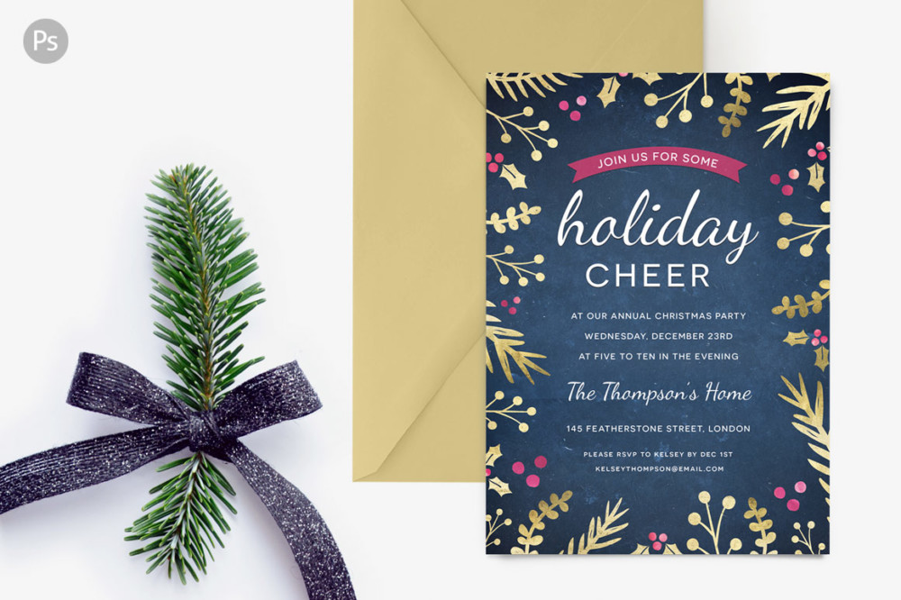 Holiday Party Invitation Template