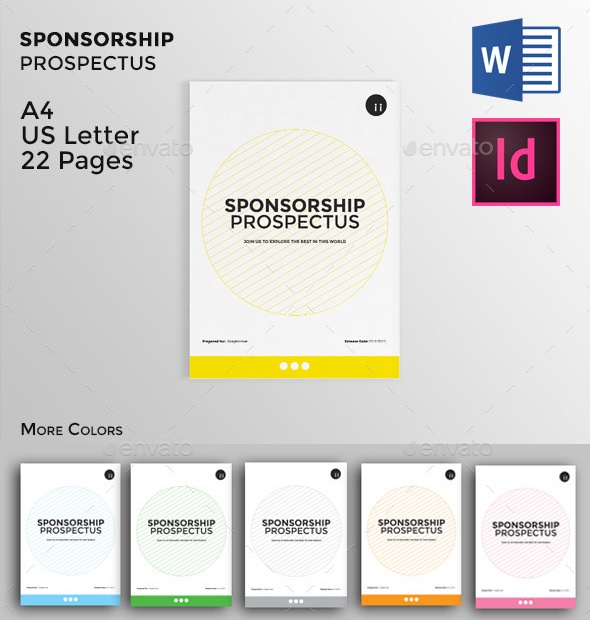 InDesign and Word Sponsorship Proposal Template