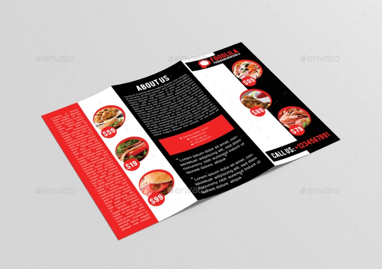 Layered Food Brochure Template