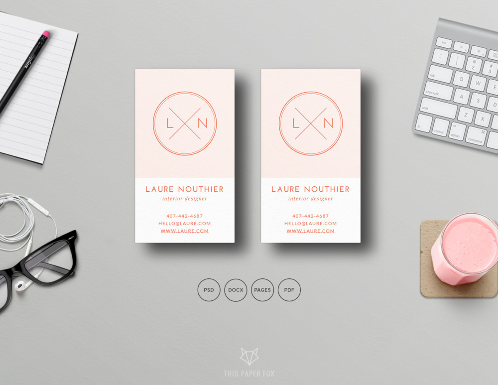 MS Word Business Card Template