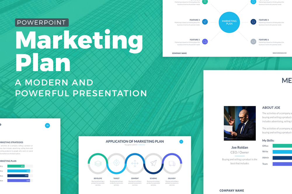 Modern Marketing Plan Presentation Template
