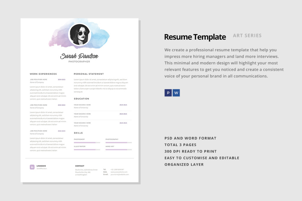 Nurse Resume and Cover Letter Template - Graphic Cloud