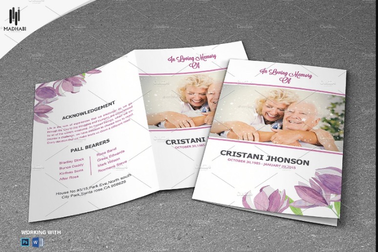 Printable Funeral Brochure Template