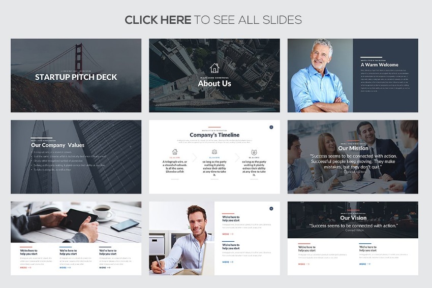 Startup Powerpoint Template PSD