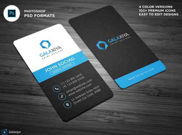 Vertical business Card Template