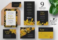 Wedding Invitation Suite Template