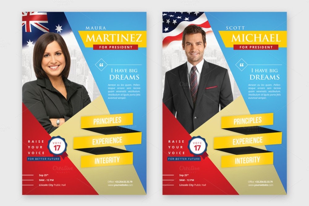 Election Templates Flyers