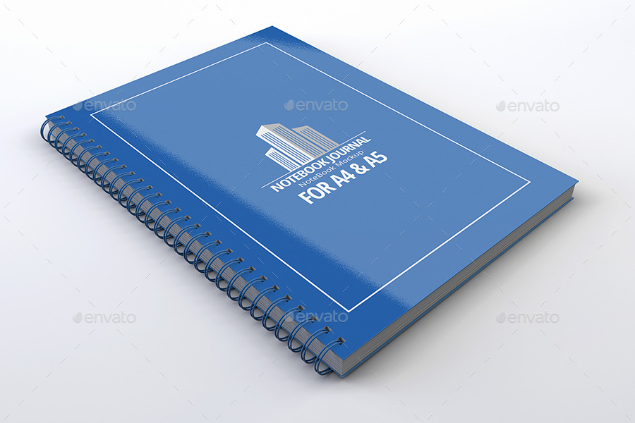 Notebook Mock-Up book for branding psd template paper cover