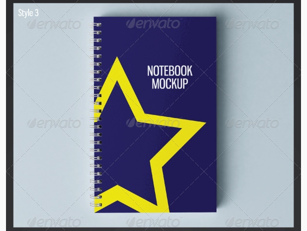 binder book memo psd mockup log letter head work book