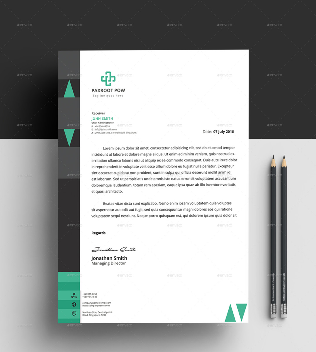 Microsoft Office Stationery Template from graphiccloud.net