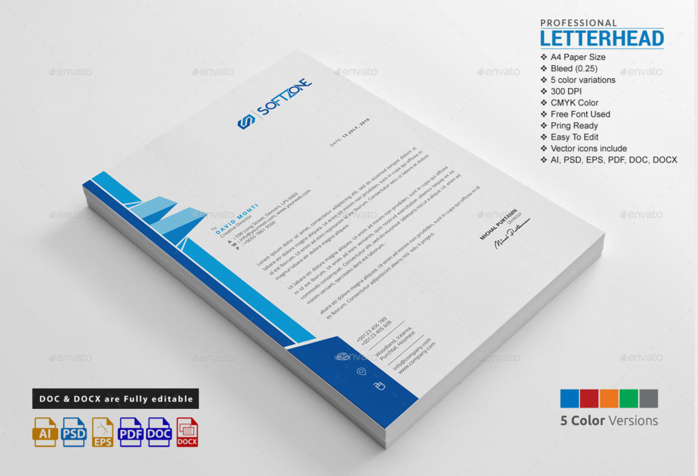 Professional & Corporate Letterhead PSD Template professional-letterhead-free-business-letterhead-templates-sample-letterhead-letterhead