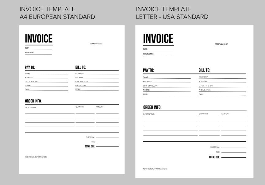 Get A4 Invoice Template Excel Pictures