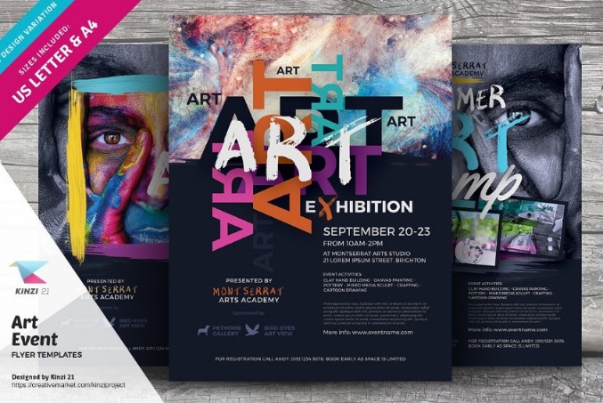 Art Event Flyer Template PSD
