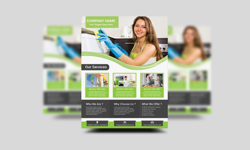 Cleaning Services Ad Flyer Template