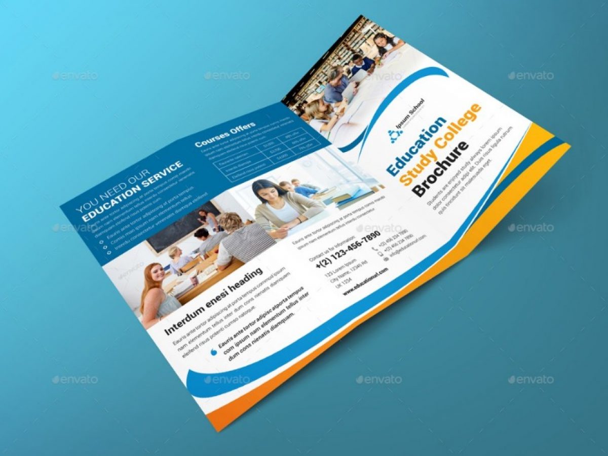 23+ Education Brochure Template Word, PSD and EPS Format - Graphic Within Training Brochure Template