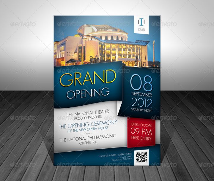 Editable Grand Openning Flyer Template