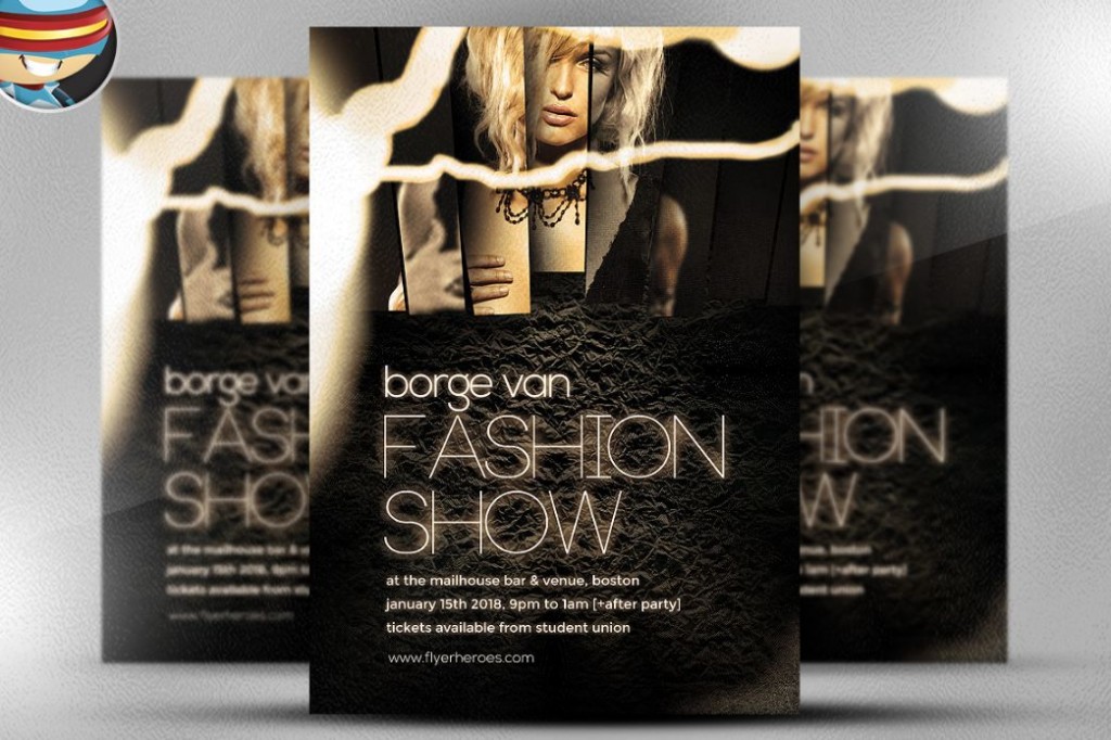 Fashion Show Flyer Template PSD