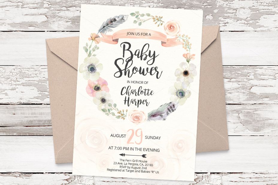 floral-bridal-shower-invitation-template