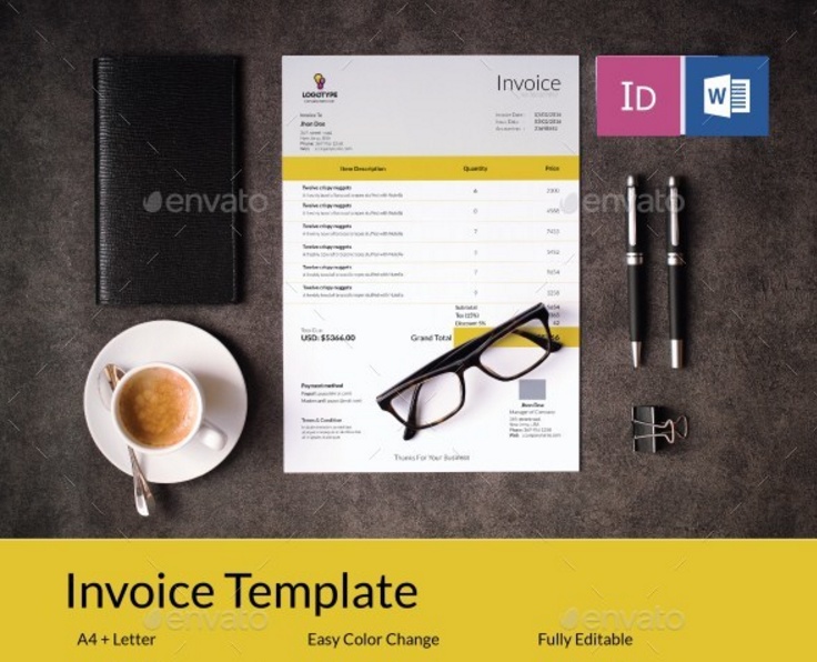 id-and-word-invoice-template