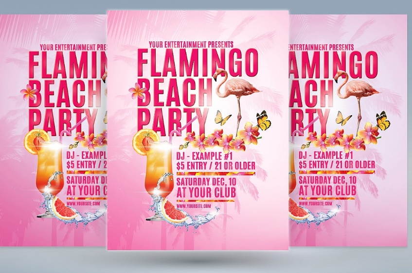 Layered Beach Party Template