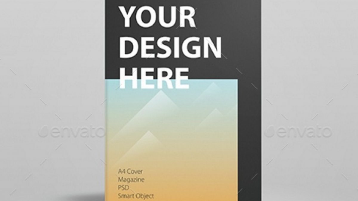 20+ Magazine Cover Mockup PSD for Presenting Print Designs Throughout Blank Magazine Template Psd