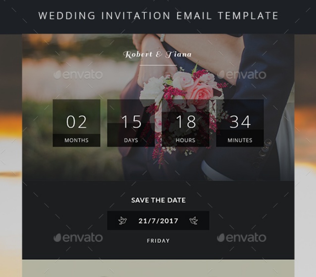 Wedding Invitation eMail Template