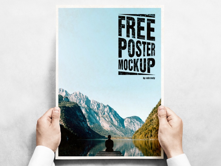 Editable Free Poster Mockup PSD