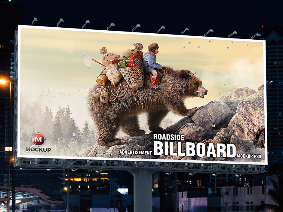 Realistic Billboard Mockup