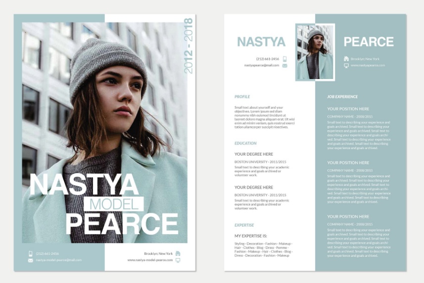 Acting Resume Template PSD, Ai, InDesign and Word Format Download