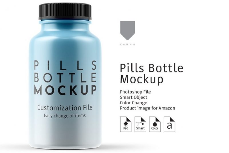 Download 19+ Pills Bottle Mockup PSD Free Download for Branding ...