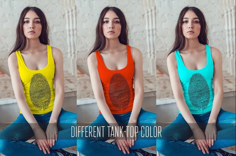 Customizable Tank Top Mockup PSD